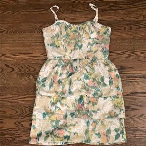 Alice & Olivia Daphne Corset Bustier Floral Dress